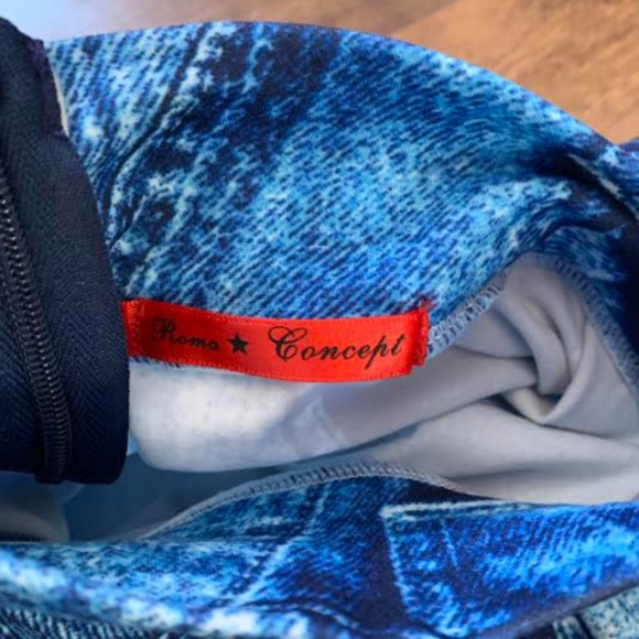 🆕 Soft Denim Print Jumpsuit - Picture 9 of 14